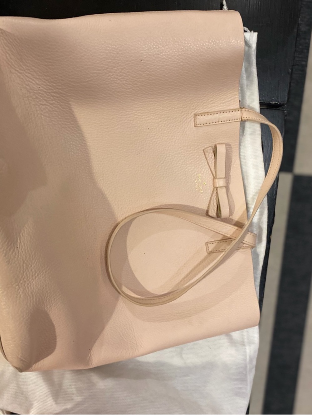 kate spade Blush Pink Leather Bow Tote